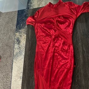 Red Velvet Dress